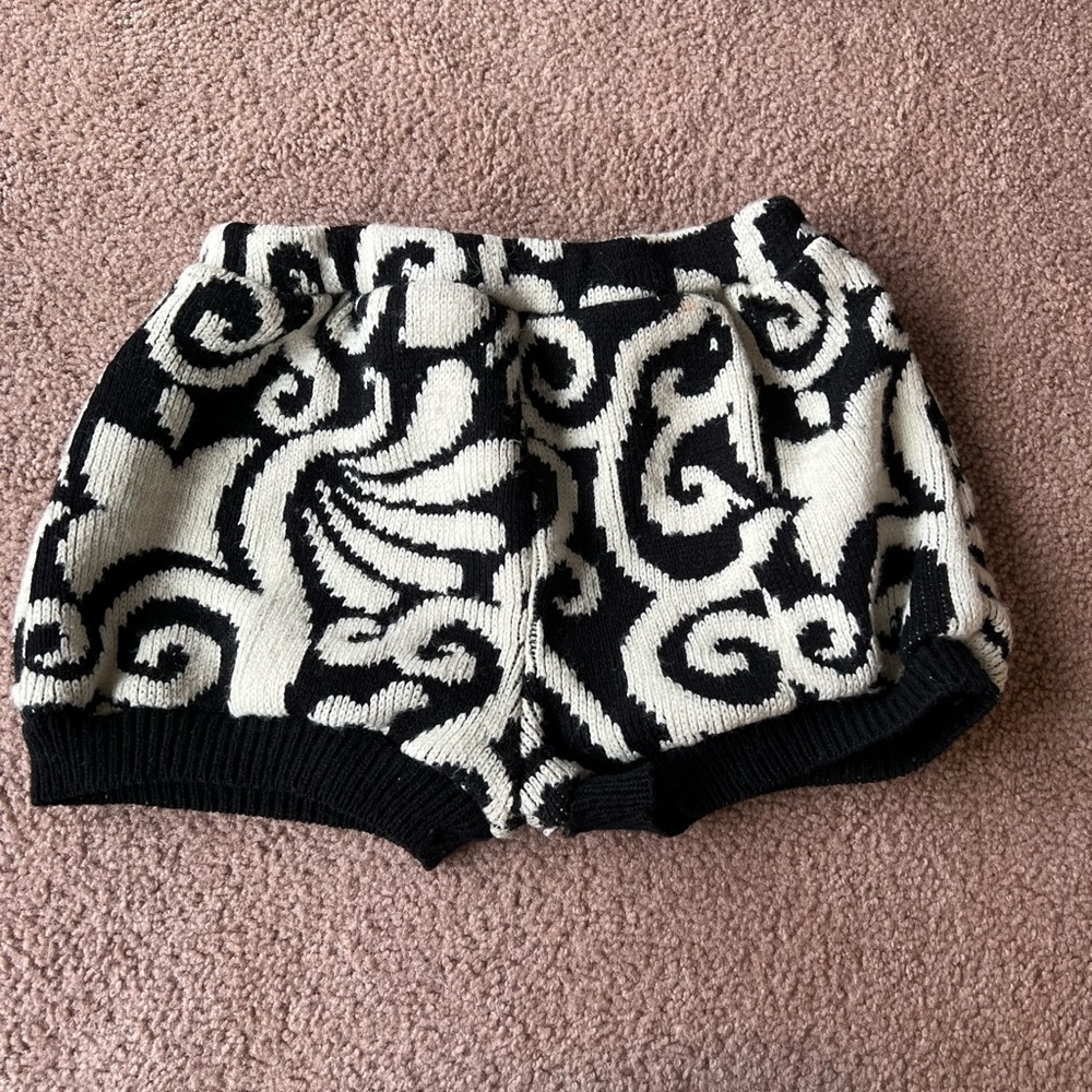 One of a kind recycled sweater shorts